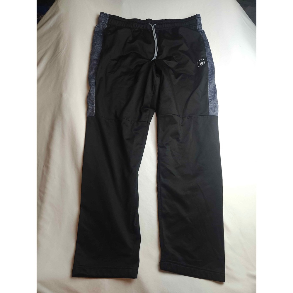 AND1 Mens Basketball Track Pants Black Grey XL Athletic Training Gym Sweatpants